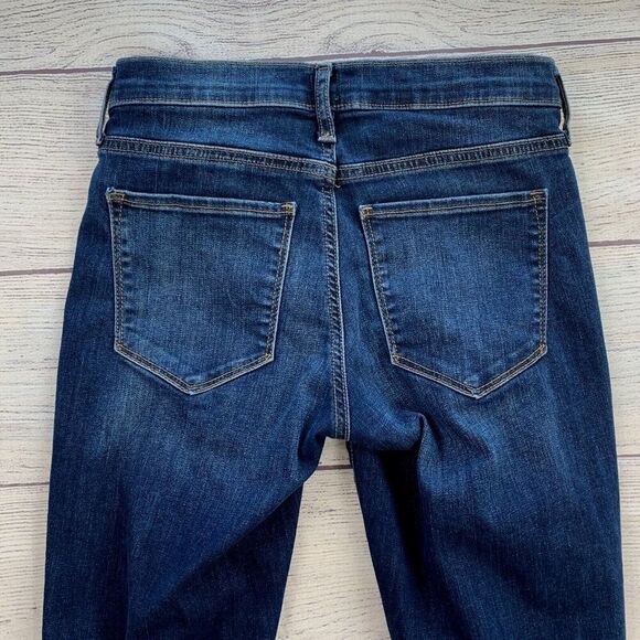 Gap Jeans sz 27 4 R Favorite Jegging Mid Rise Dark Wash Inseam 26.5" Women's - Picture 6 of 11
